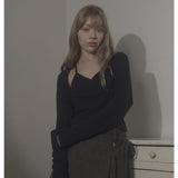 CLOUDY CAMISOLE-BLACK