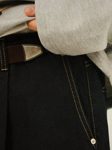 HO Pin-tuck Stitch Selvage Denim