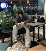 アンプゴーストケーブルセミオーバーツーウェイニットジップアップ