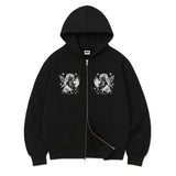 DEVIL FAIRY OVER FIT 2-WAY ZIP-UP (2color)
