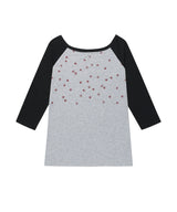 U NECK STAR RAGLAN LS TEE GREY(CV2GSFT553A)
