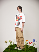 フラワーTシャツ（ルーズ