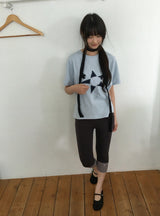 Yuruhi Button Three Quarter Leggings