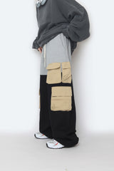 Sweat Coloring String Cargo Pants