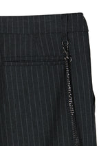 TO Stripe Wide Slacks (2C, Chain Set)