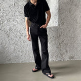 [UNISEX] ベーシックフレアブーツカットパンツ (2color)