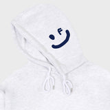 [UNISEX] サイドフードドローイングスマイルフーディー