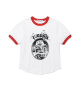 ダブルインベーダーリンガーSS TシャツWHITE(CV2FMFT511A)