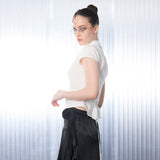 Lacy Bow Shirt [White]
