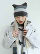 STRIPED MUFFLER(BLUE GREY)