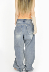 (UNISEX)carpenter denim pants