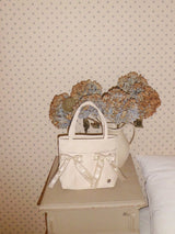 Mini easy ribbon bag_sand beige