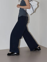 SEERSUCKER BUTTON PANTS (NAVY)