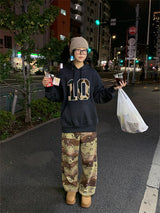 CAMO FLEECE PATCH HOOD (4C)
