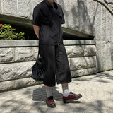 Selby Minimal Bermuda Wide Denim Pants