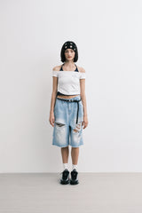agクロスTシャツ (ホワイト)