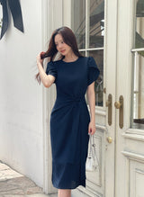 26SS★ Nadine Seersucker Tulip Wrap One Piece