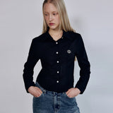 MINIMAL PINTUCK WAIST SHIRT_IVORY