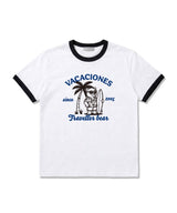 Essential Standard Short-Sleeve Ringer T-Shirt Travel Bear White