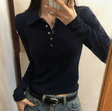 BELLIDE MADE] スナップボタンビッグカラーTシャツ