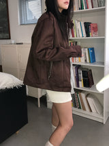 Suede harrington Jacket 