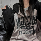 Lindsey Over Raglan Two Way Hooded Zip-Up