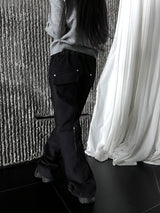 dying cutting zipper pants