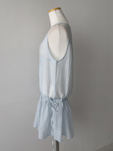 Somi See-through Frill Sleeveless Blouse