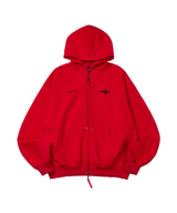 Crusades hood zip _ Red 