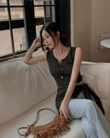 Tarp sleeveless & scarf set