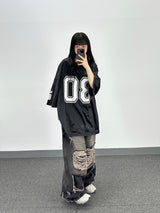 80 ジャージー ビッグ ショートスリーブ