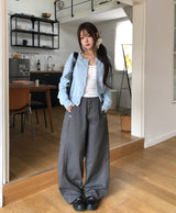 Teak Rivet Pocket Balloon Cotton Pants