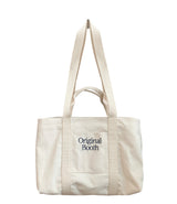 stripe reversible bag - picnic blue