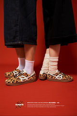 HBD x WeFlower Collaboration – Leopard Print Retro German Training Shoes