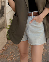 Ble denim shorts (including belt)