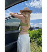 WIDE TUCK NYLON PANTS