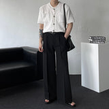 ボタンポケット半袖ニット (2 colors) / D785541225634