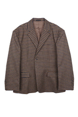 No.0995 check OVER blazer JK