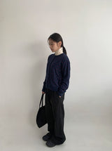 Yuhri Dot Round Knit Cardigan