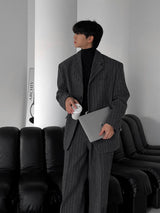 [Premium] ASCLO ウール 50% FW ストライプスーツ (2color)