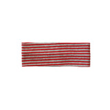 Stripe Waffle Head Band (red/grey)