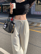 [MADE] BORRETT SHIRRING STRAP PANTS
