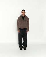 Sherpa Half-zip, brown