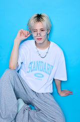 オクトパスフットボールTシャツ（スカイブルー）