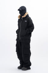 Rebe Raccoon Hooded Zip-Up