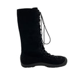 Suede lace-up boxing shoes