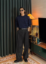 Men's カシミアウォッシャブルラウンドニット 20COLOR