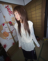 (3color) Silky Lace Long Skirt