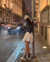 Ropy frill mini skirt(with undepants)