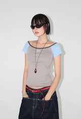 RAGLAN OFF-SHOULDER TEE